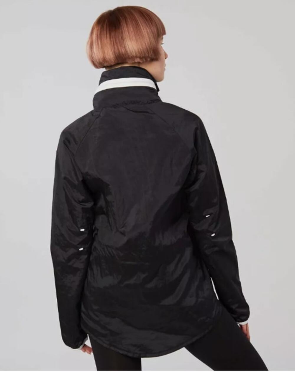 Nike Jacket Tech Aeroshield Moto Cape Black/White Women Small